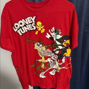 Warner Bros. Red Looney Tunes Kids Short Sleeve Tee